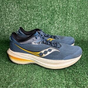 Saucony Triumph 21 S20881-91 Blue Running Shoes Sneakers Mens Size 10